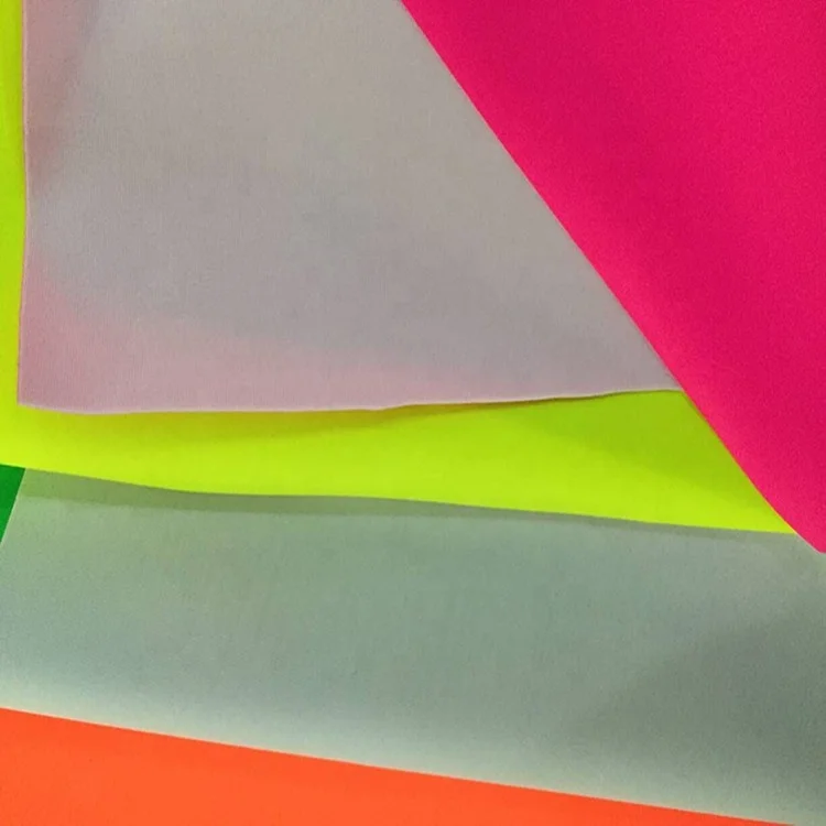 Six Colors Available Sew on Stretchable Glow in The Dark Spandex Fabric for Clothing