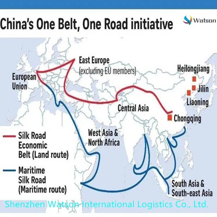 
Rail transport from China to Europe (Germany, UK, Netherlands, Italy, Spain, Czech Republic, Poland, Portugal) 