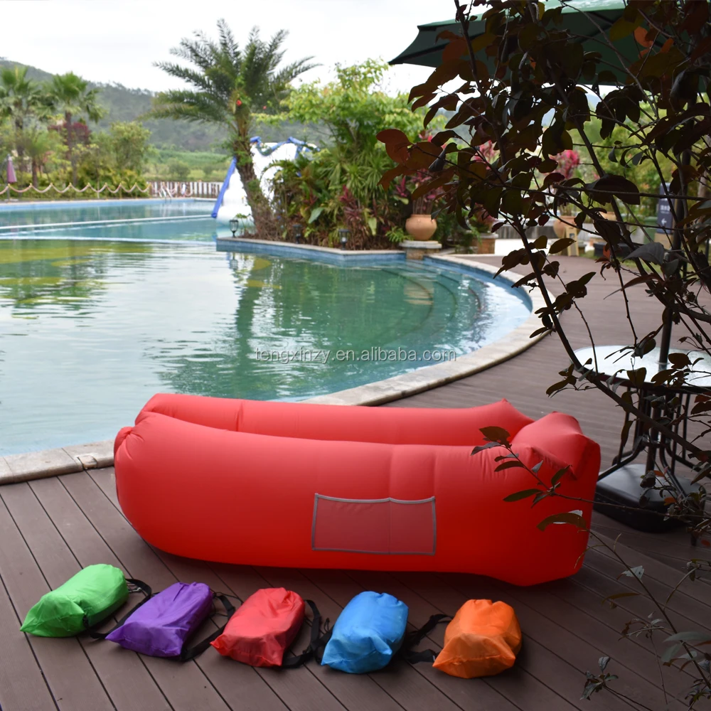 Top Seller Outdoor Camping Inflatable Sleeping Sun Lounge Air Sofa Lounger