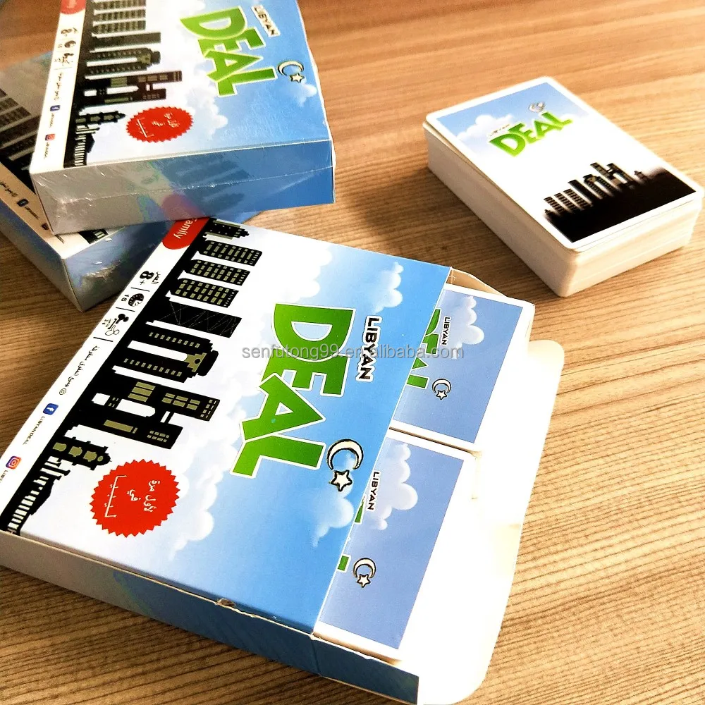 Paper play Card game printing with custom box