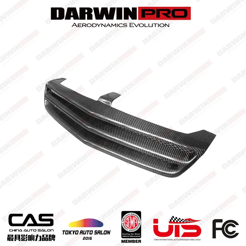 DarwinPRO Carbon Fiber Grill For Mercedes 05-09 W219 Cls Class 4Dr CLS300 CLS350 CLS63 AMG