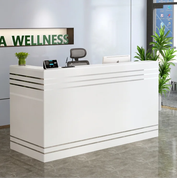Factory direct small modern used office reception table design