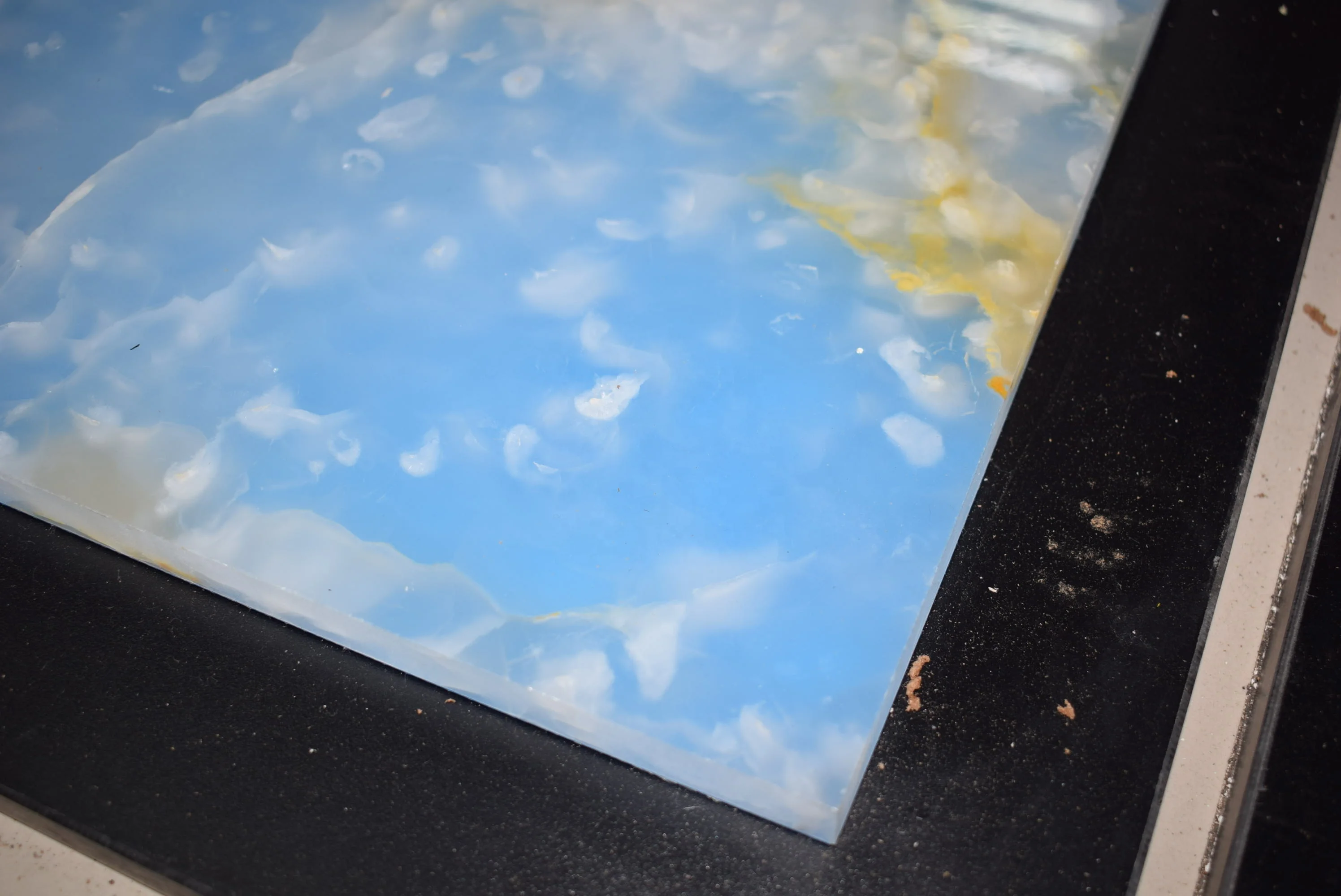  Роскошная мраморная плитка из натурального голубого оникса