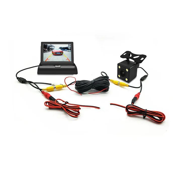 5 Inch HD Dashboard Folding TFT LCD Car Monitor Work With Mobile DVR