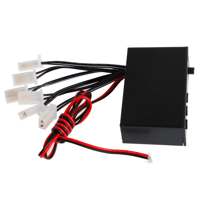 Free Shipping 6 Ways LED Strobe Flash Light Lamp Emergency Flashing Controller Box DC 12V Car