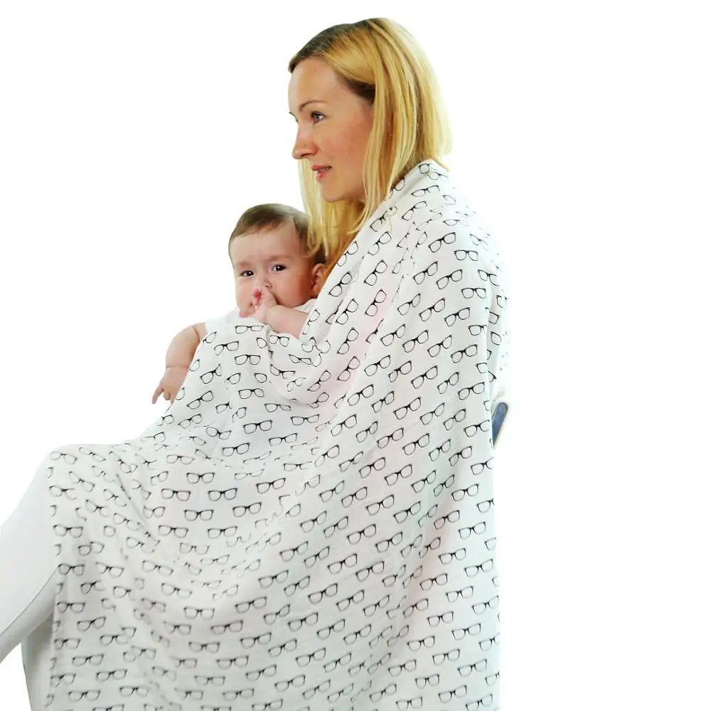 Wholesale cotton or bamboo baby muslin swaddle blanket