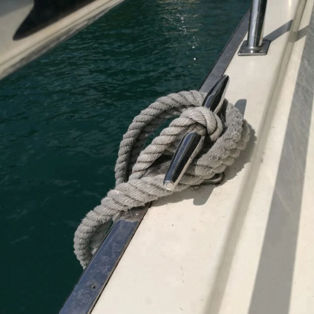 Boat Dock Cleat 4/5/6/8/10/12 inch Boat Cleat Open Base Cleat Marine Heavy Duty 316 Stainless Steel with 4 Pcs Screws