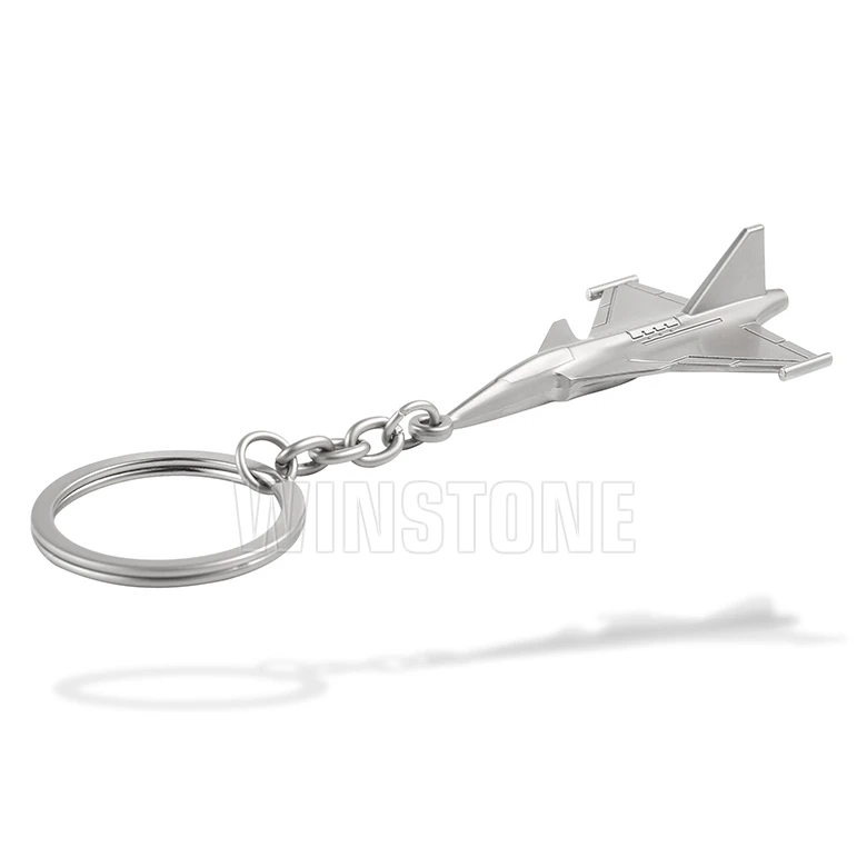 3D Model Keychain Fighter Jet Aircraft Metal Model For Business Gift