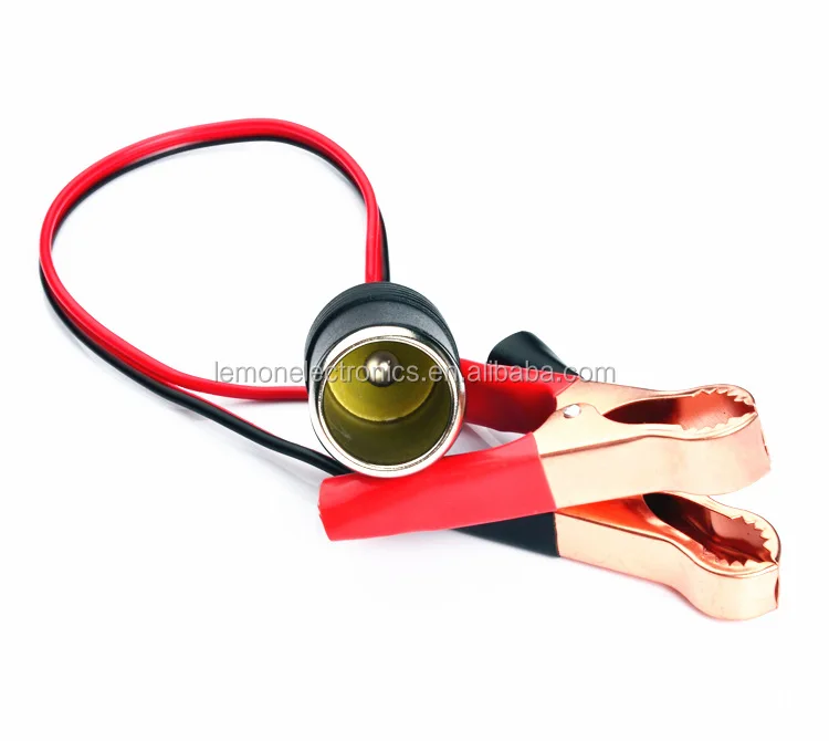 Зажим для аккумулятора 12 в 24 В адаптер для автомобильного прикуривателя