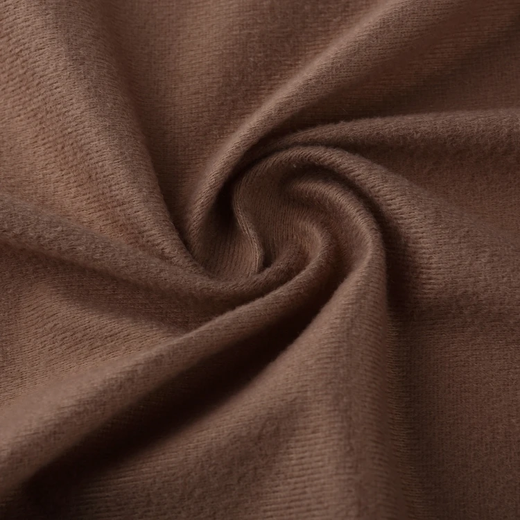 
Classical Brown Soft Tricot Fabric 90g Polyester Velvet Fabric Chinese Supplier for Garment 