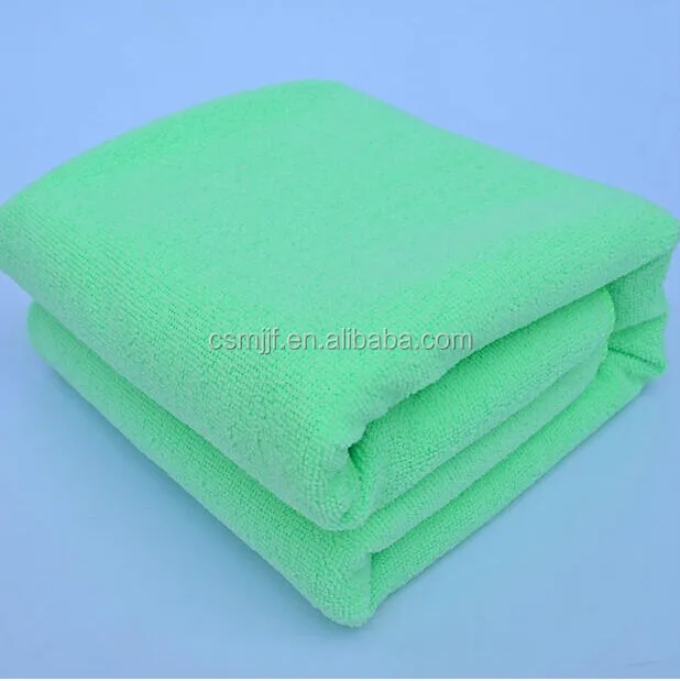Soft Water Absorption Plain Dyed Knitted Microfiber Towel