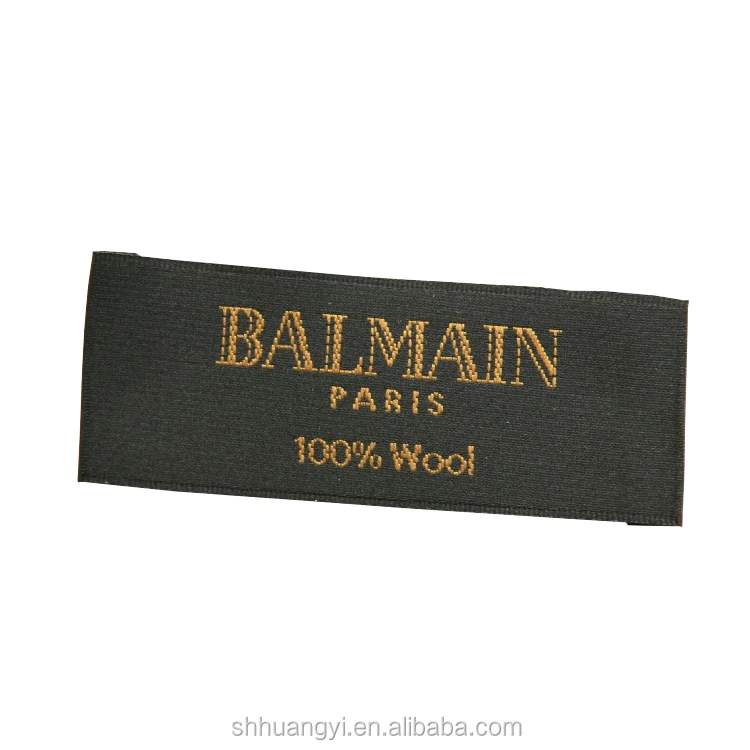 
wholesale garment woven label/tag/customized clothing embroidered logo/satin /silk printing 