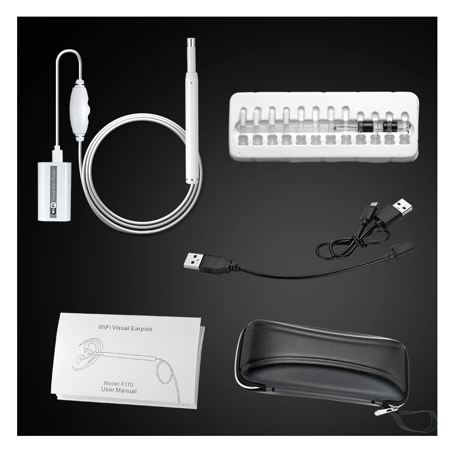 720P HD Multipurpose Otoscope USB WiFi Endoscope Mini Camera Ear Cleaner Borescope Support PC MAC Android IOS iphone