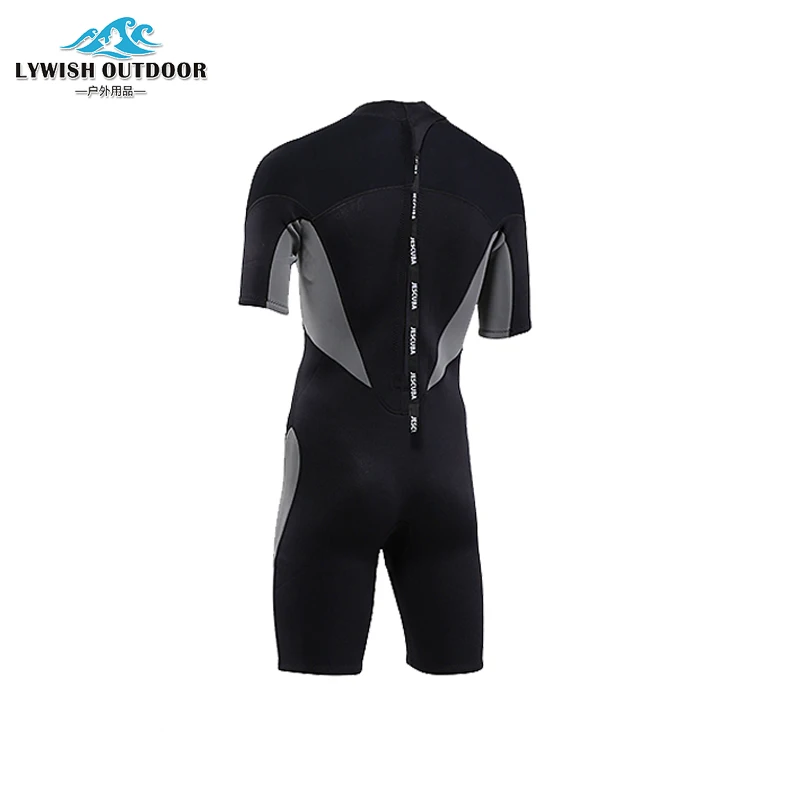 China wholesale 3mm surfing wetsuits neoprene Neoprene zip chest wetsuit sauna fabric diving suit