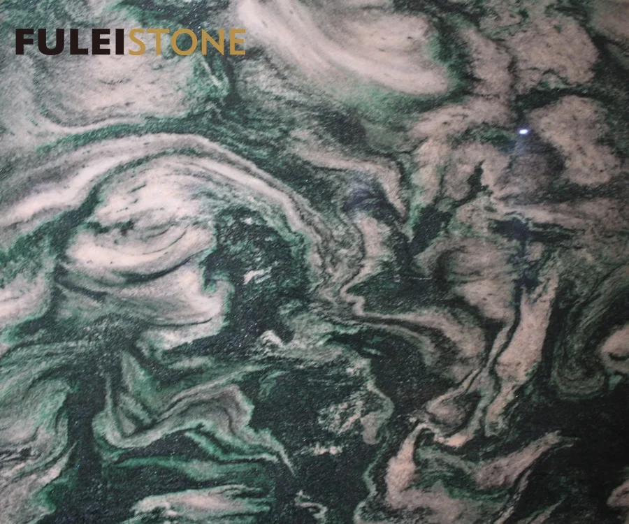 Beautiful nowy green granite luxury stone price for top grade decoration