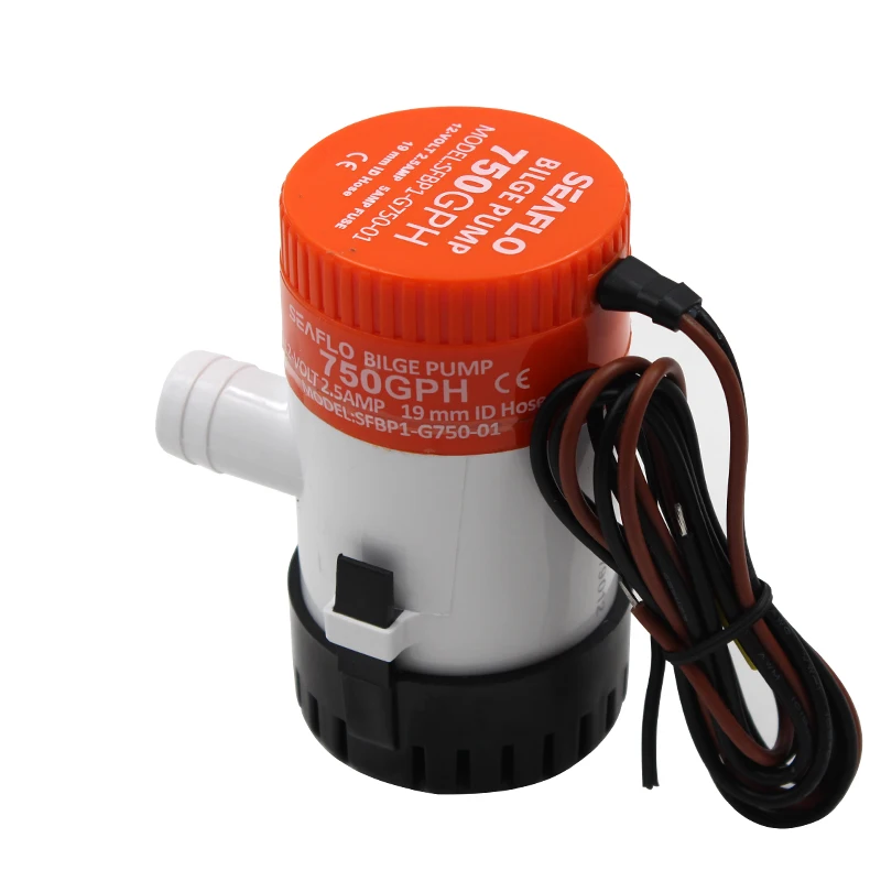 
SEAFLO 12V/24V Non-Automatic Bilge Pump Submersible Pump for Marine RV Boat Industrial 