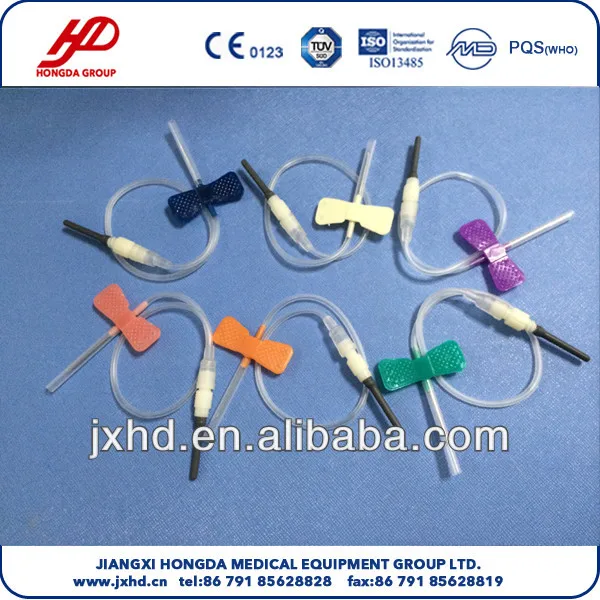 
 Стерильная одноразовая игла для забора крови в виде бабочки  