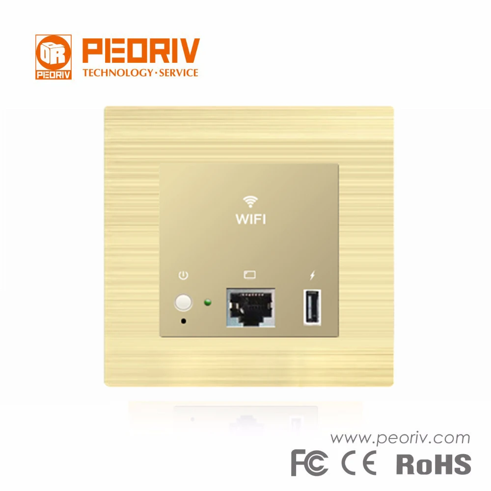 
150M 1 LAN and 1WAN 2.4G In - Wall wireless router for hotel 