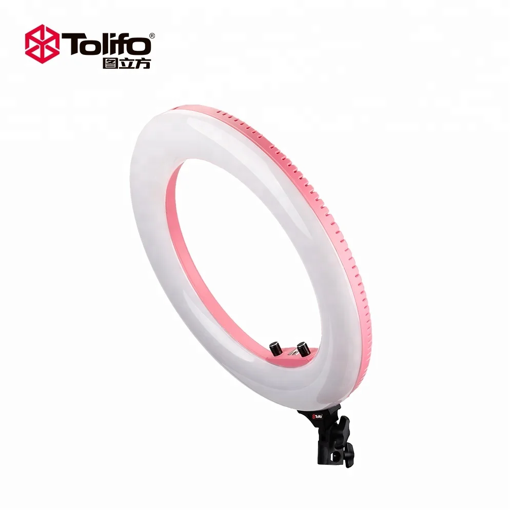 Tolifo 18 inch ringlight 48w Studio Photography Circle Beauty Lamp Led Video Ring Light for Tiktok Vlog and MakeUp