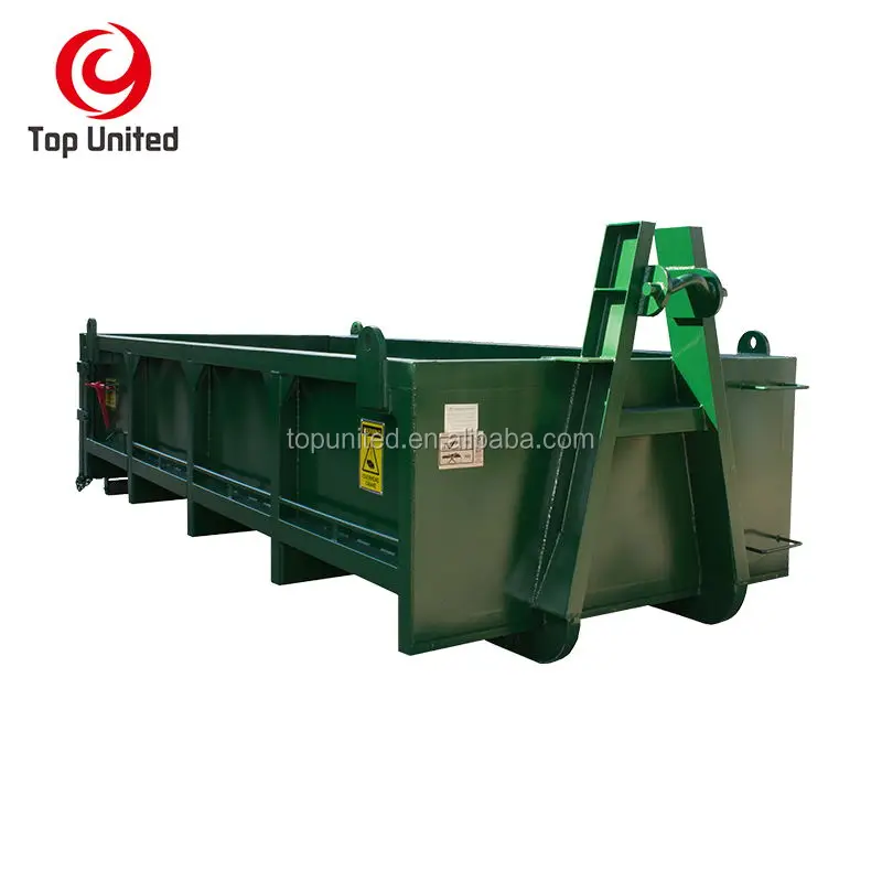 30CBM waste management waste recycling stackable china hook lift bin custom hook lift container