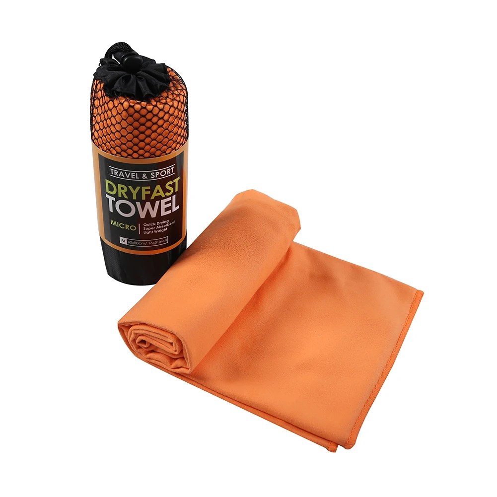Wholesale breathable travel camping outdoor towel microfiber suede towel