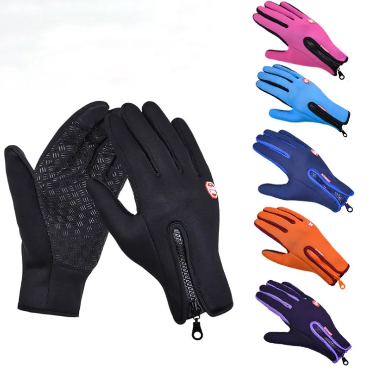 Waterproof Winter Polar Fleece Screen Touch Gloves for Outdoor Sport Driving Running Cycling