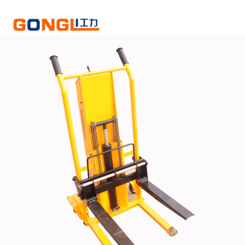 
GL-0052 Electric Light Fork Lift Truck Easy Handling Portable Light Weight Hand Pallet Stacke 