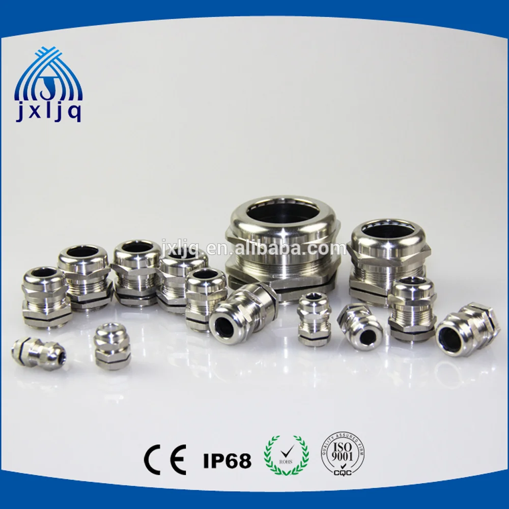 Waterproof metal cable gland IP68