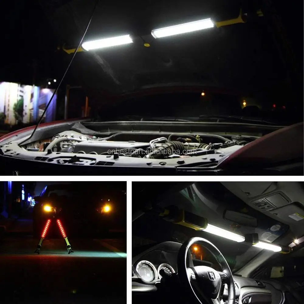 120SMD 1000LM Rechargeable led car repair light Under bonnet underhood led work light