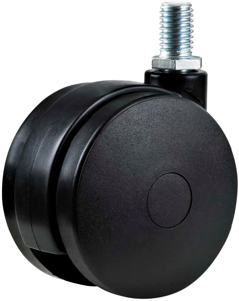 Furniture Caster Wheel 50 Mm Nylon 30 Kg Load Capacity Sofa Caster Wheels Office Chair Roda Modern TWYT50 50 Mm/2 Inch Black