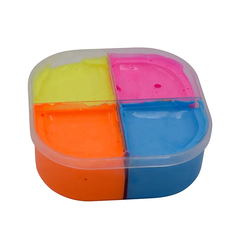 Оптовая продажа с фабрики пушистые поставок шлама-4 вида цветов Fluffy Floam Slime ароматизированное средство для снятия стресса игрушка детей Ультралегкая