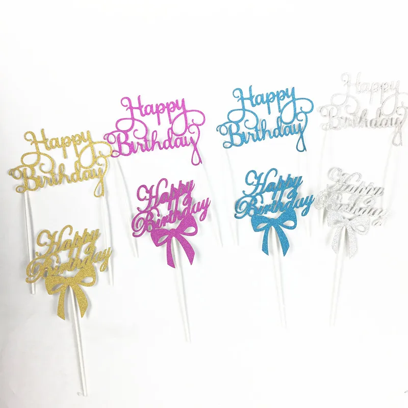 
Multiple Colour Happy Birthday Cake Topper party decoration supplies 