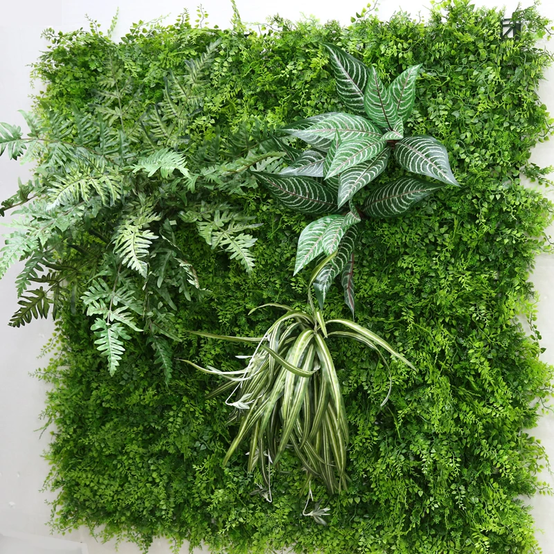 Garden latest design custom artificial plant screen balcony vertical green plant wall covering indoor wall decoration