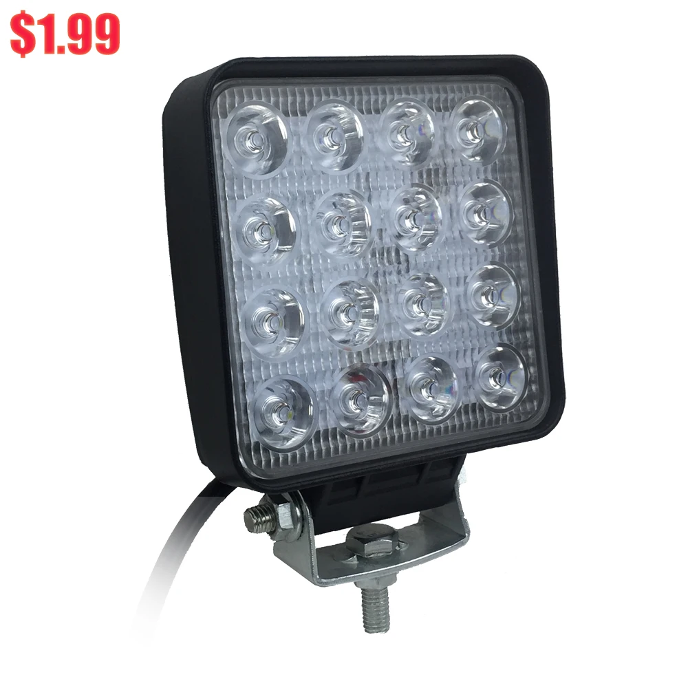 
Best Price Car led Work light lamp 48W for working truck 12V 24V 4 inch LED work light car LED Pod Light driving 