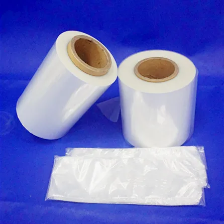 POF Center folded(Half tube) shrink film with different thickness