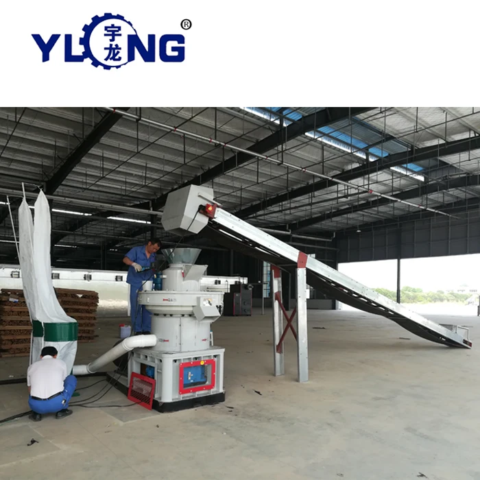 YULONG XGJ560 1-1.5ton/h bamboo powder pelletizer machine