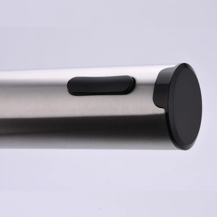 Rechargeable Stainless Steel Electric Wine Bottle Corkscrew Opener Set with Foil Cutter Pourer and Decanter Stopper