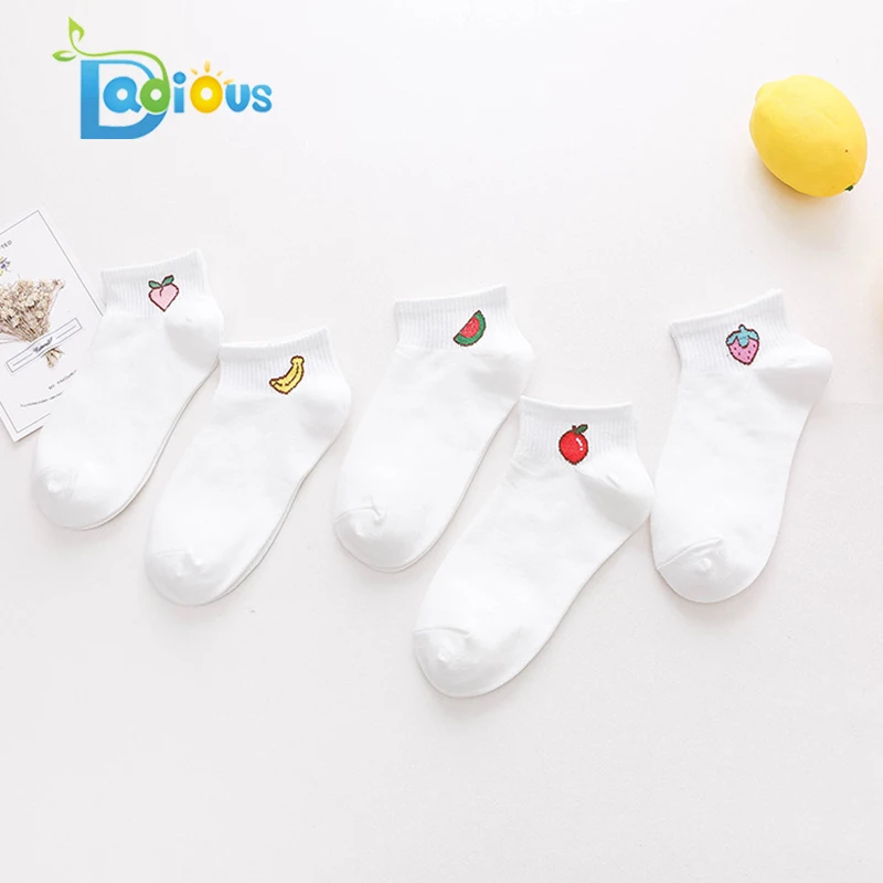Women Cartoon Socks Korea Japanese Socks Strawberry Socks for Adult