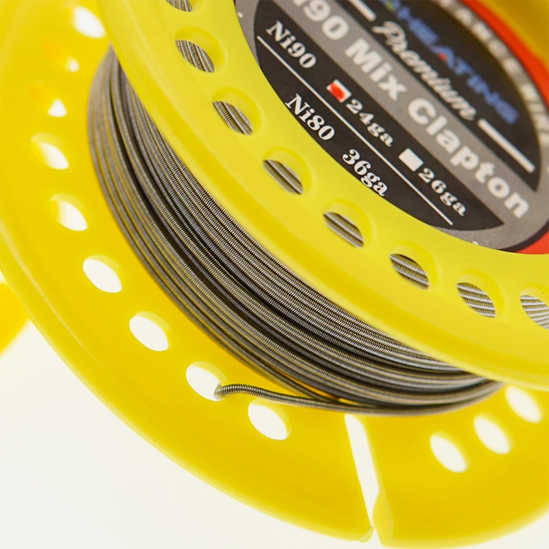 
DIY Big Huge Vape Ni90 clapton MIX 24GA Wrap ni80 36ga Fused Clapton Pre-built for for RDA RBA Heating wire 