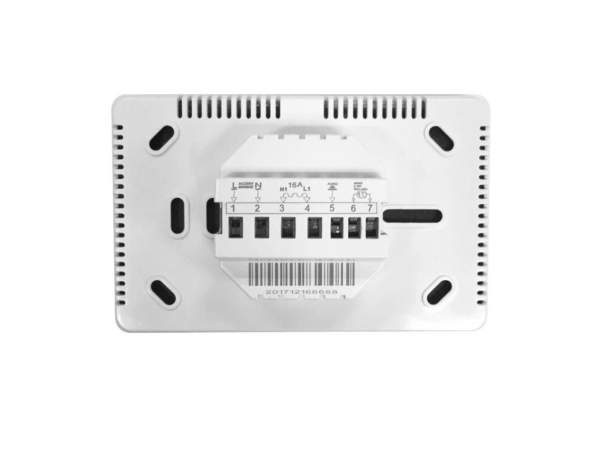 black FRAME programmable digital floor heating thermostat ME80