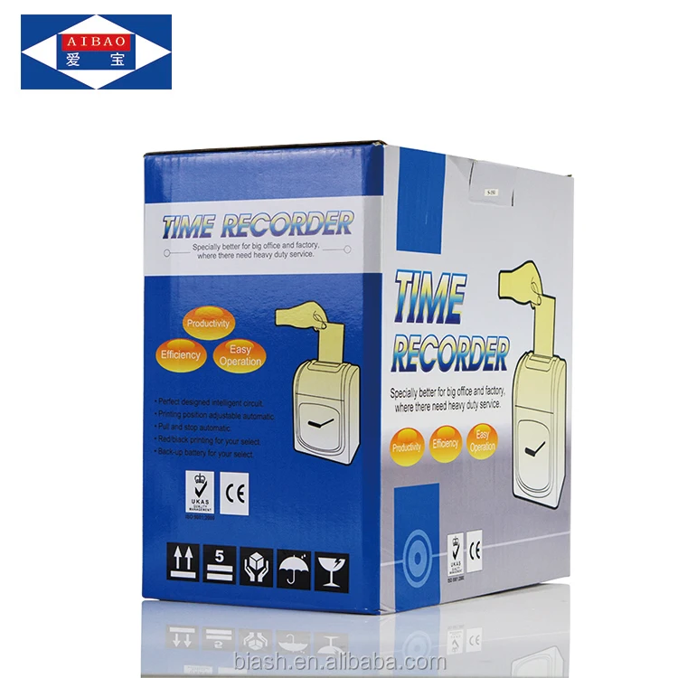 Employee Card Punching Time Clock Attendance Machine