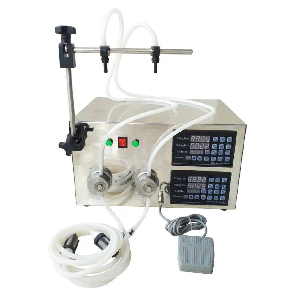 
New Double Heads Digital Control Magnetic Pump Liquid Filling Machine 