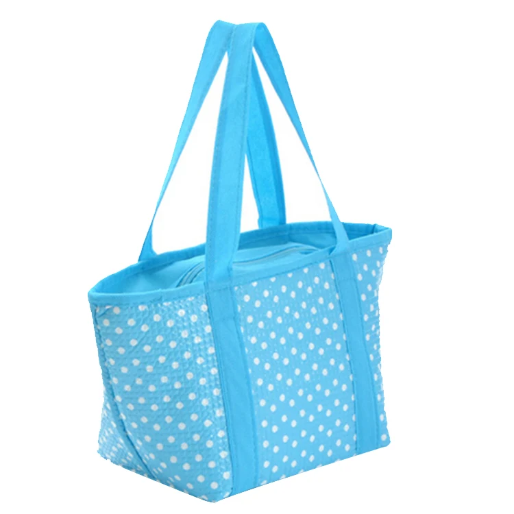 
China Manufacturers Custom Printed Lunch Cooler Insulated Shopping Bag 