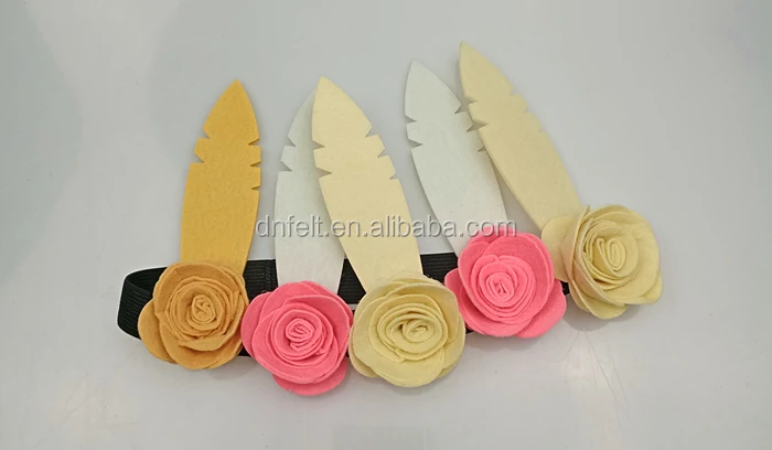 
Felt Flower Hair Band Felt Decoration Home and Festival Felt Flower Garland 