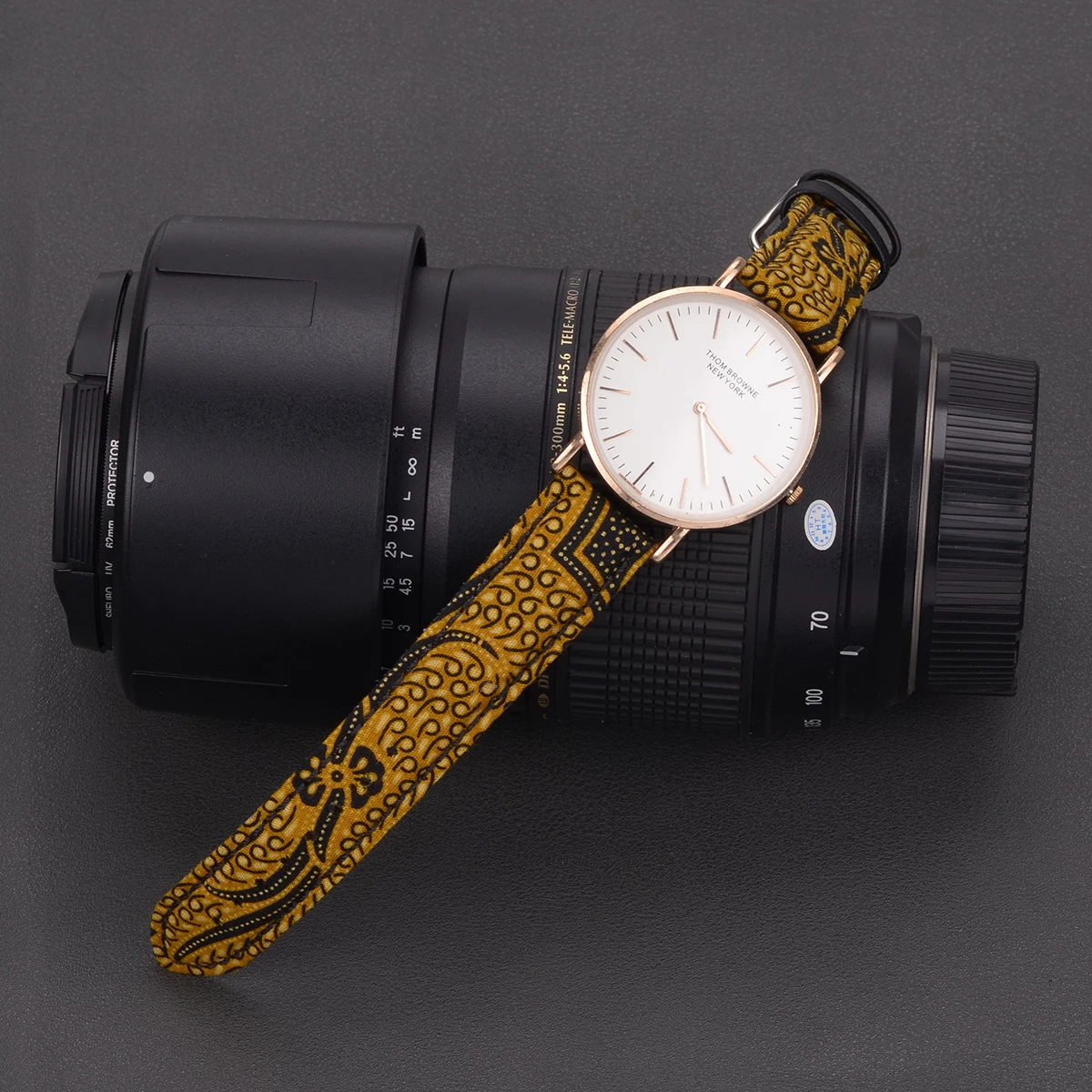 EACHE Fast Delivery 18mm 20mm 22mm Stock Wool Leather Tweed Watch Strap
