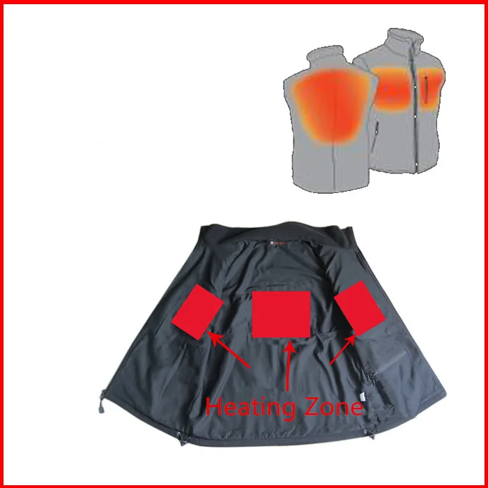 
2019 Fashion Handsome 5V Electric Rechargeable Battery Heated Jacket 