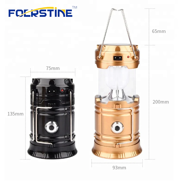 Waterproof Emergency Lamp Rechargeable Solar Battery Portable Camping Lantern