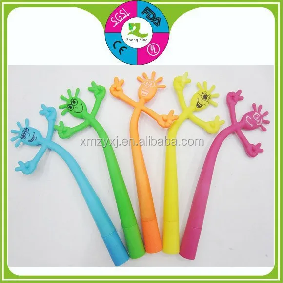 promotional gifts hand shaped colorful silicone finger pen