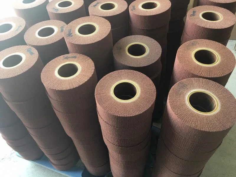 Metal polishing aluminium oxide flap wheel 125mm P120