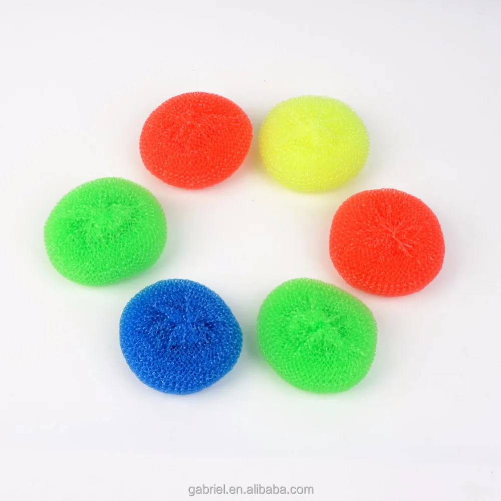 Лидер продаж, пластиковая Мочалка для чистки кухонных мячей